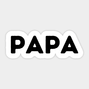 Papa Graphic Type Shirt Sticker